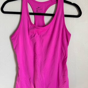 Nike Women's Bright Pink Dri-FIT Tank